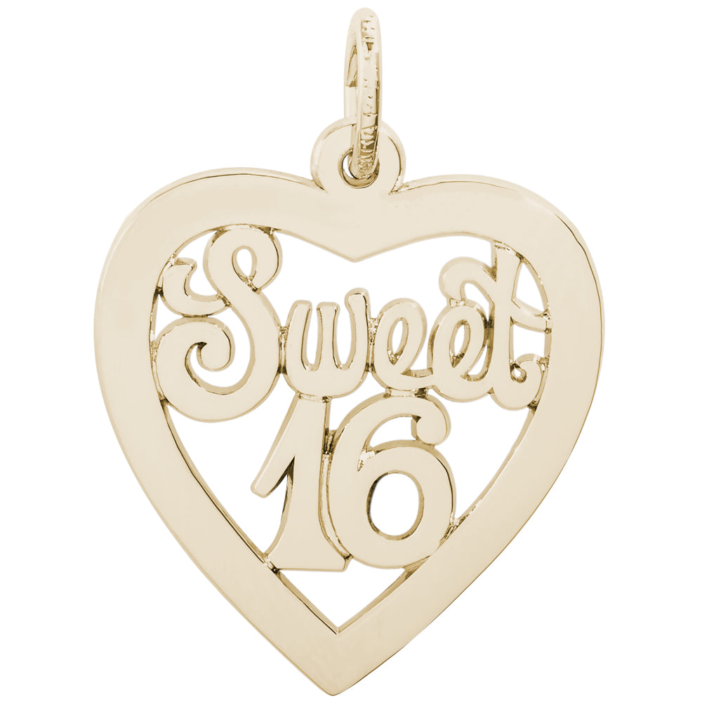 Rembrandt 14k Yellow Gold Sweet 16 Charm
