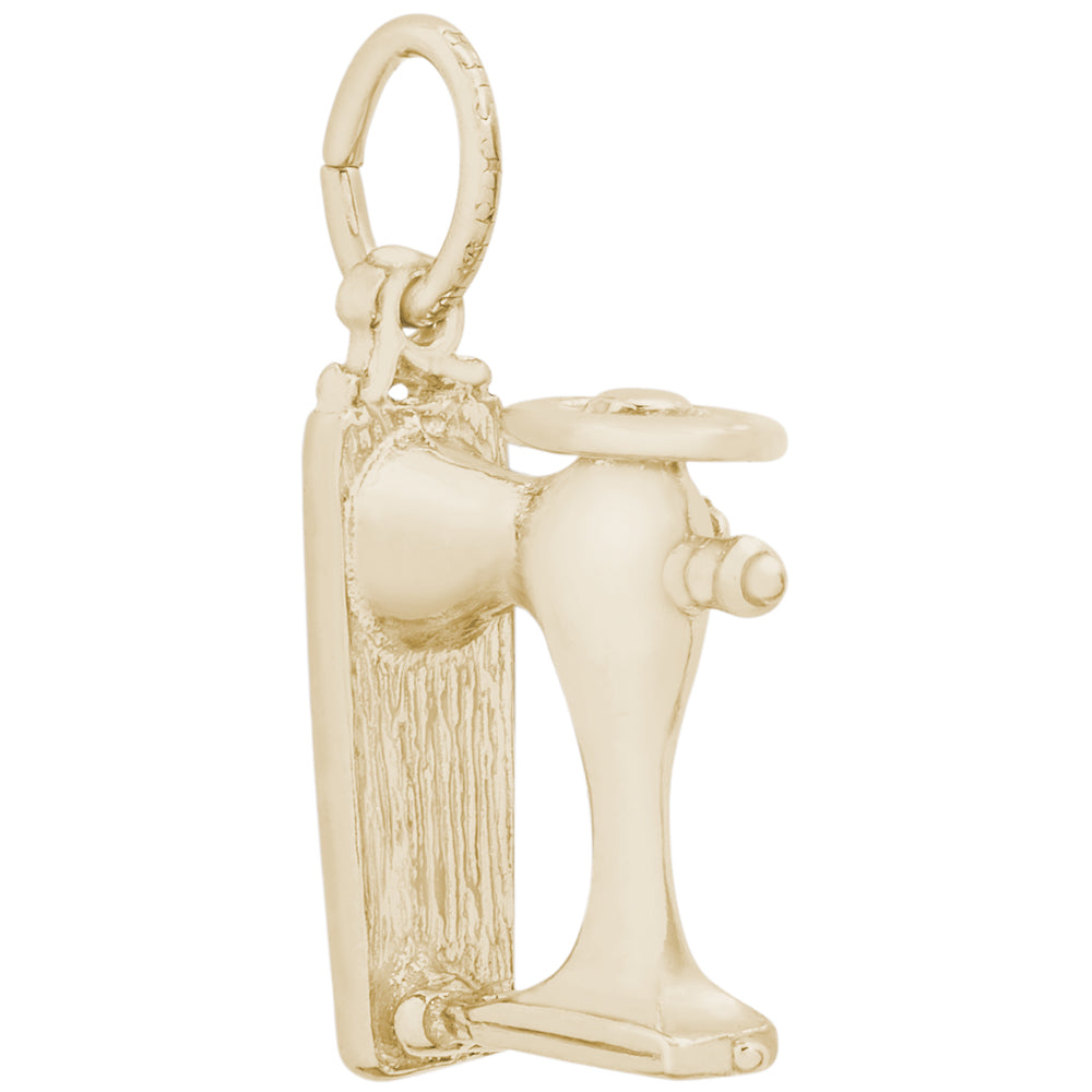 Rembrandt 14k Yellow Gold Sewing Machine Charm