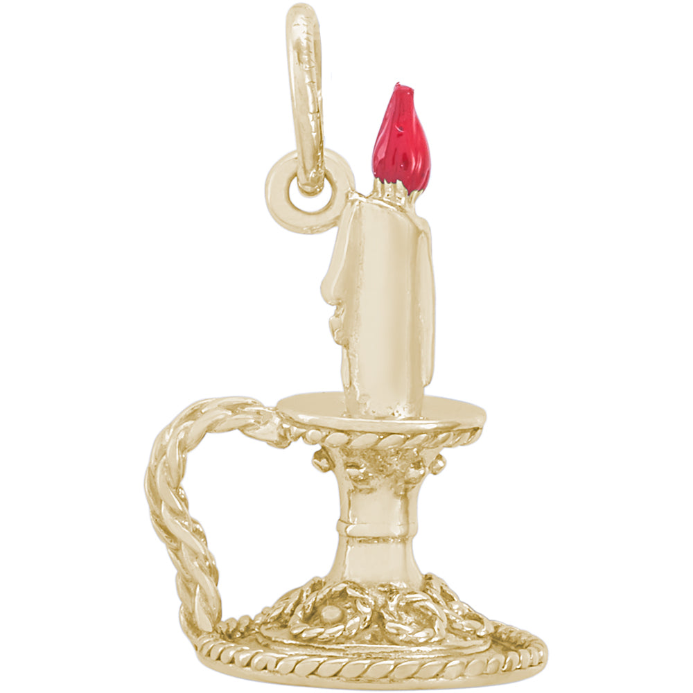 Rembrandt 14k Yellow Gold Candle Charm