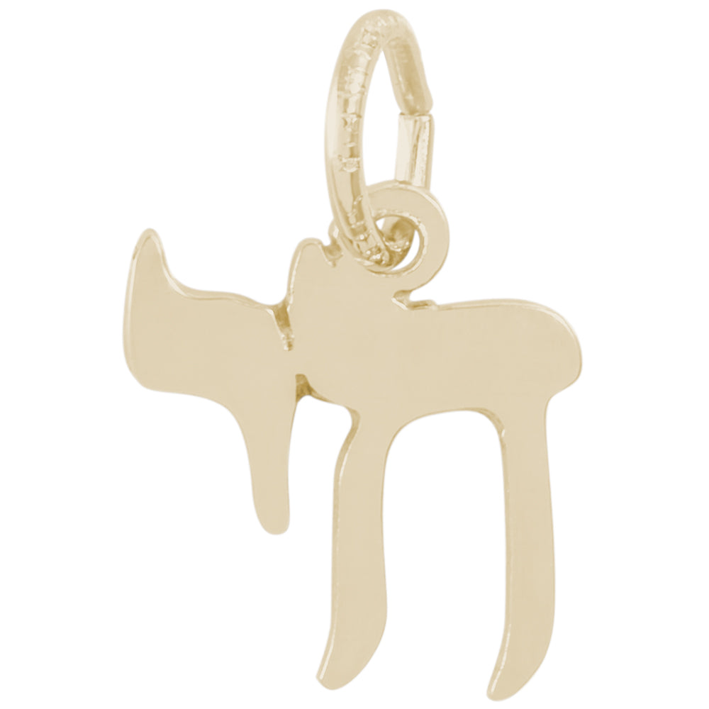 Rembrandt 14k Yellow Gold Chai Charm
