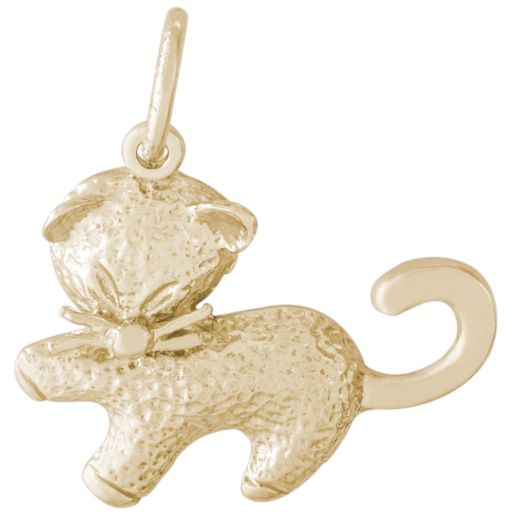 Rembrandt 14k Yellow Gold Cat Charm