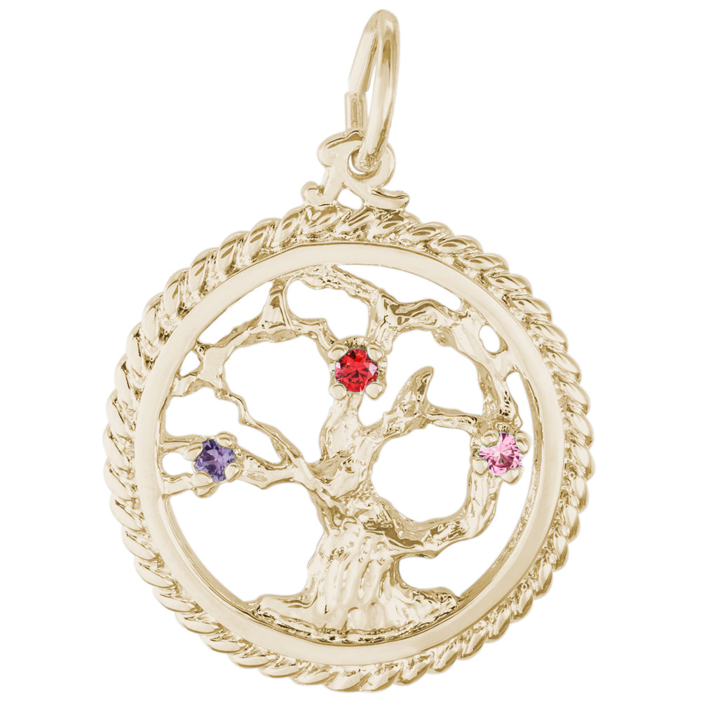 Rembrandt 14k Yellow Gold Tree o Llife Charm