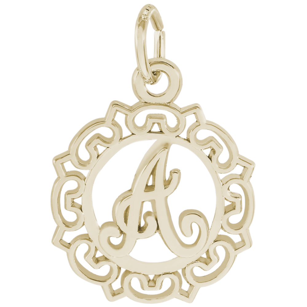 Rembrandt 14k Yellow Gold Initial A Charm