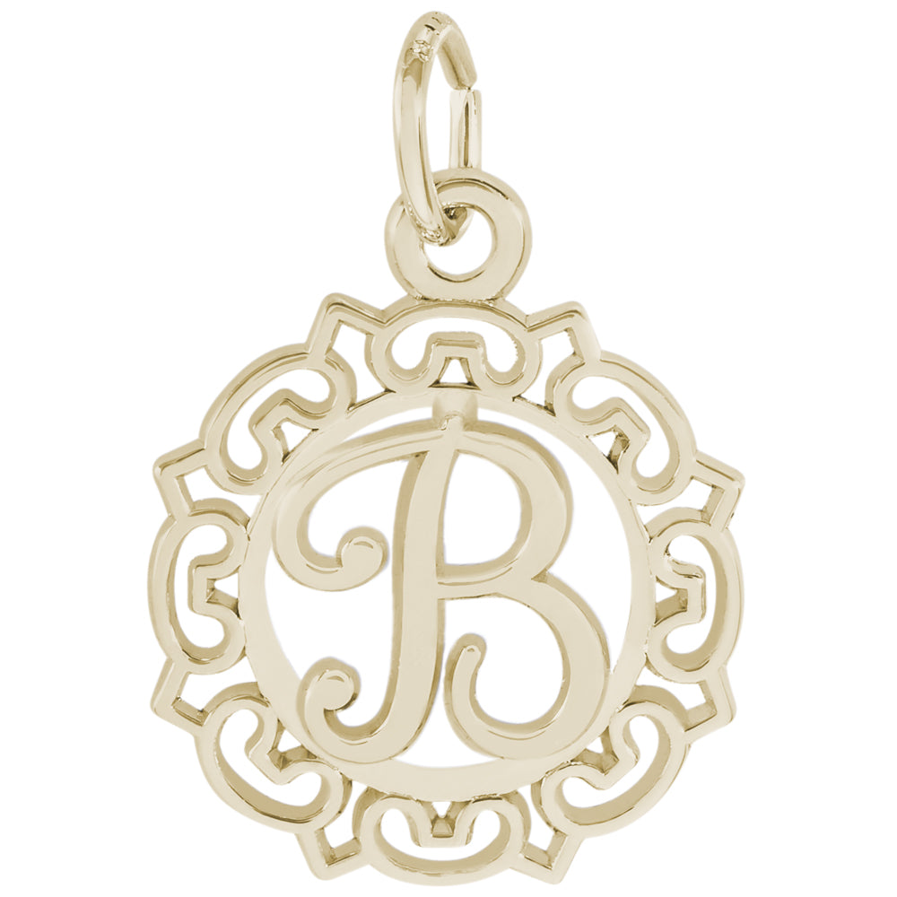 Rembrandt 14k Yellow Gold Initial B Charm