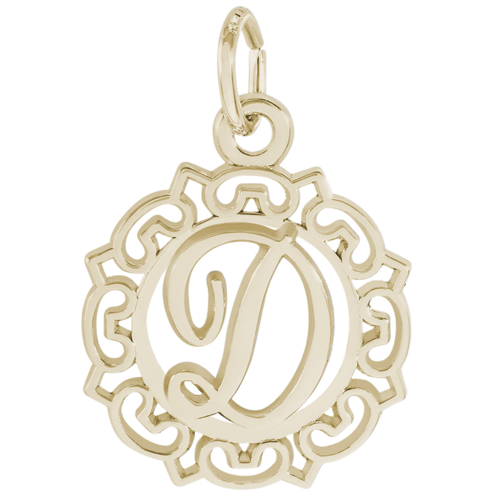 Rembrandt 14k Yellow Gold Initial D Charm