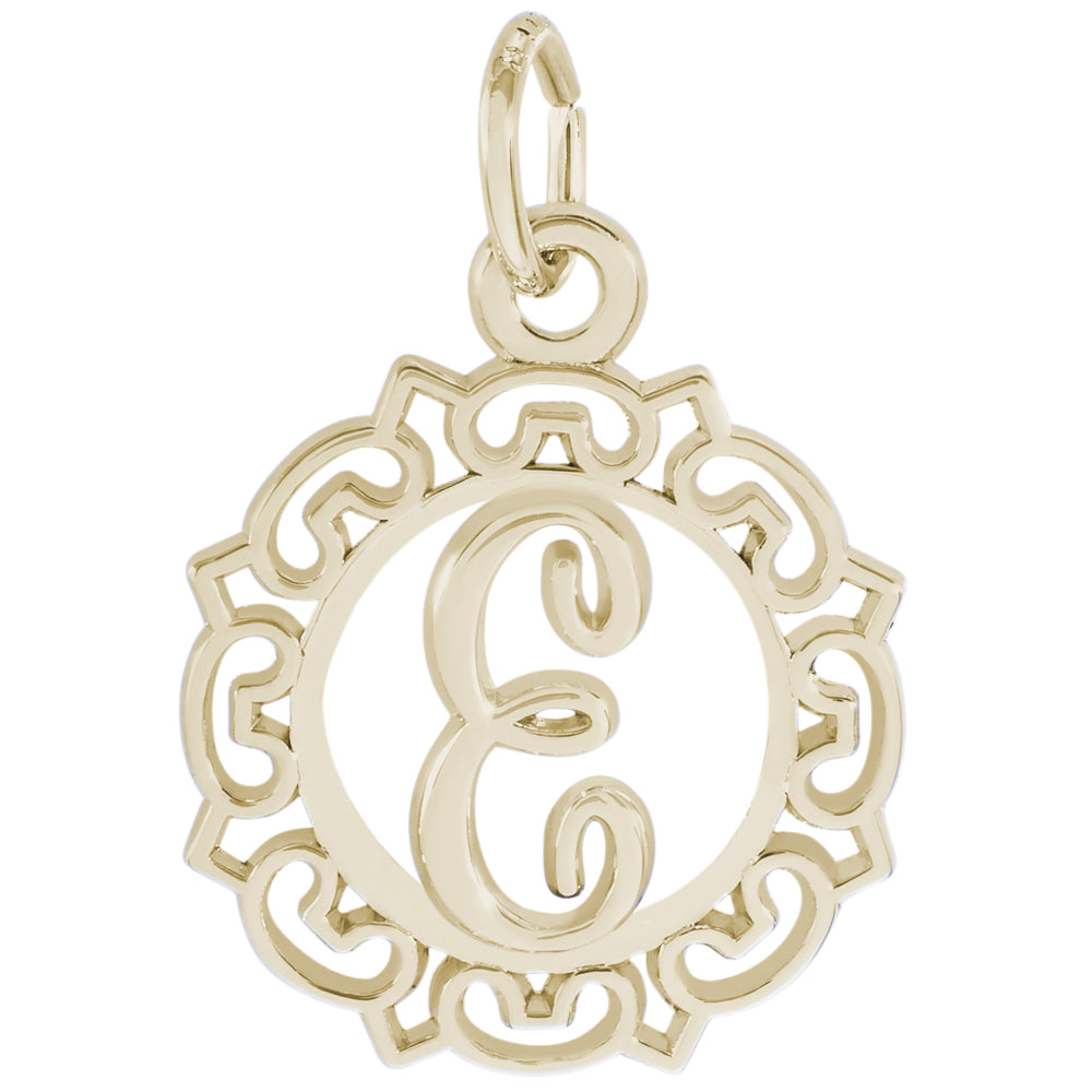 Rembrandt 14k Yellow Gold Initial E Charm
