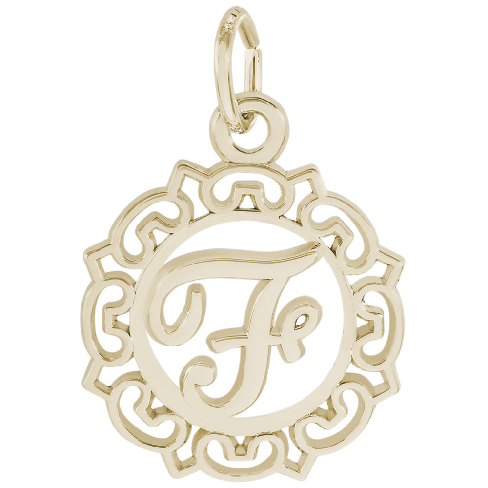 Rembrandt 14k Yellow Gold Initial F Charm
