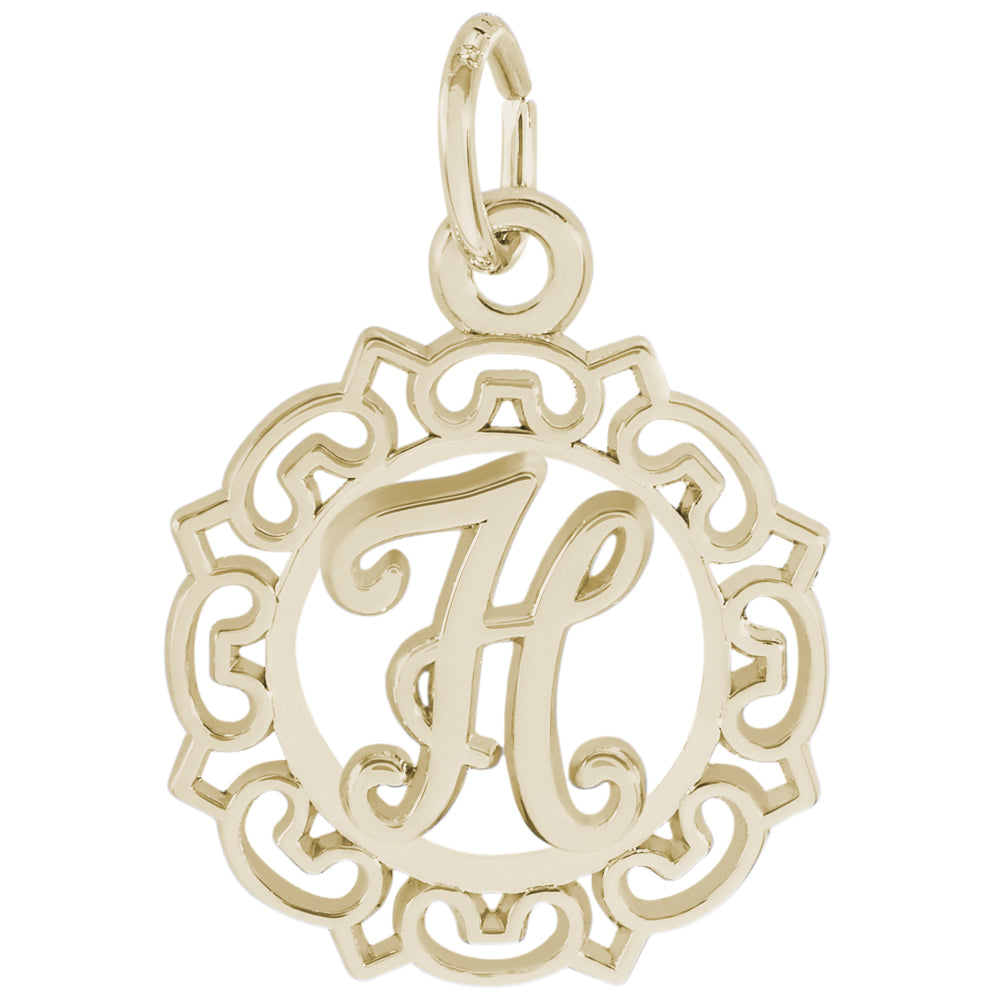 Rembrandt 14k Yellow Gold Initial H Charm
