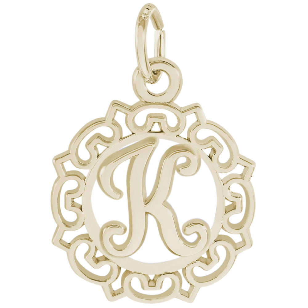 Rembrandt 14k Yellow Gold Initial K Charm