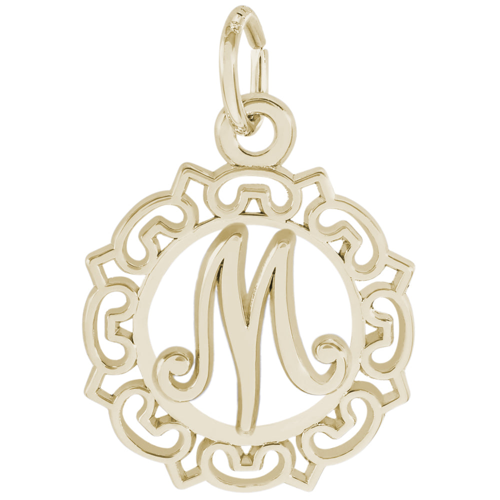 Rembrandt 14k Yellow Gold Initial M Charm