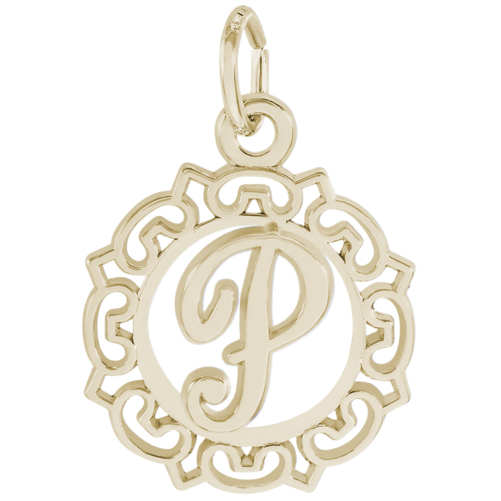 Rembrandt 14k Yellow Gold Initial P Charm