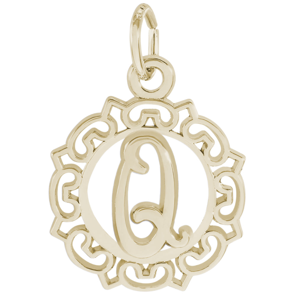 Rembrandt 14k Yellow Gold Initial Q Charm