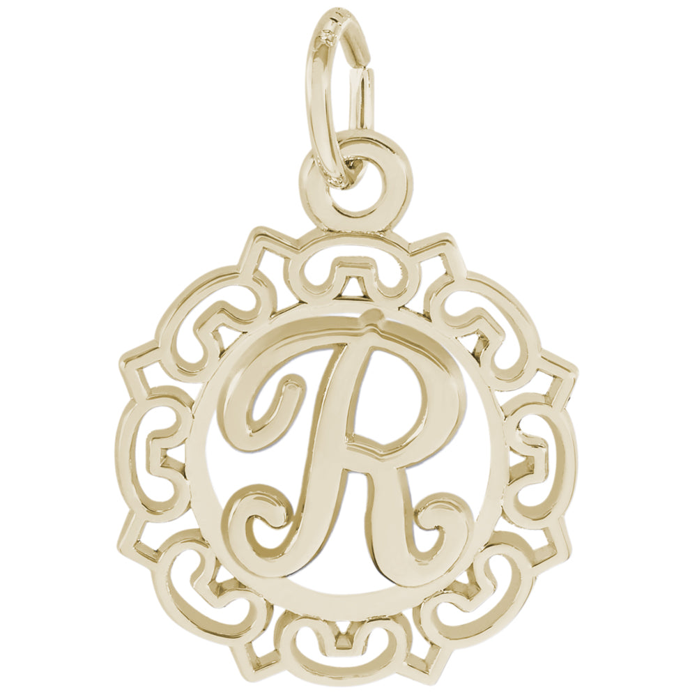 Rembrandt 14k Yellow Gold Initial R Charm