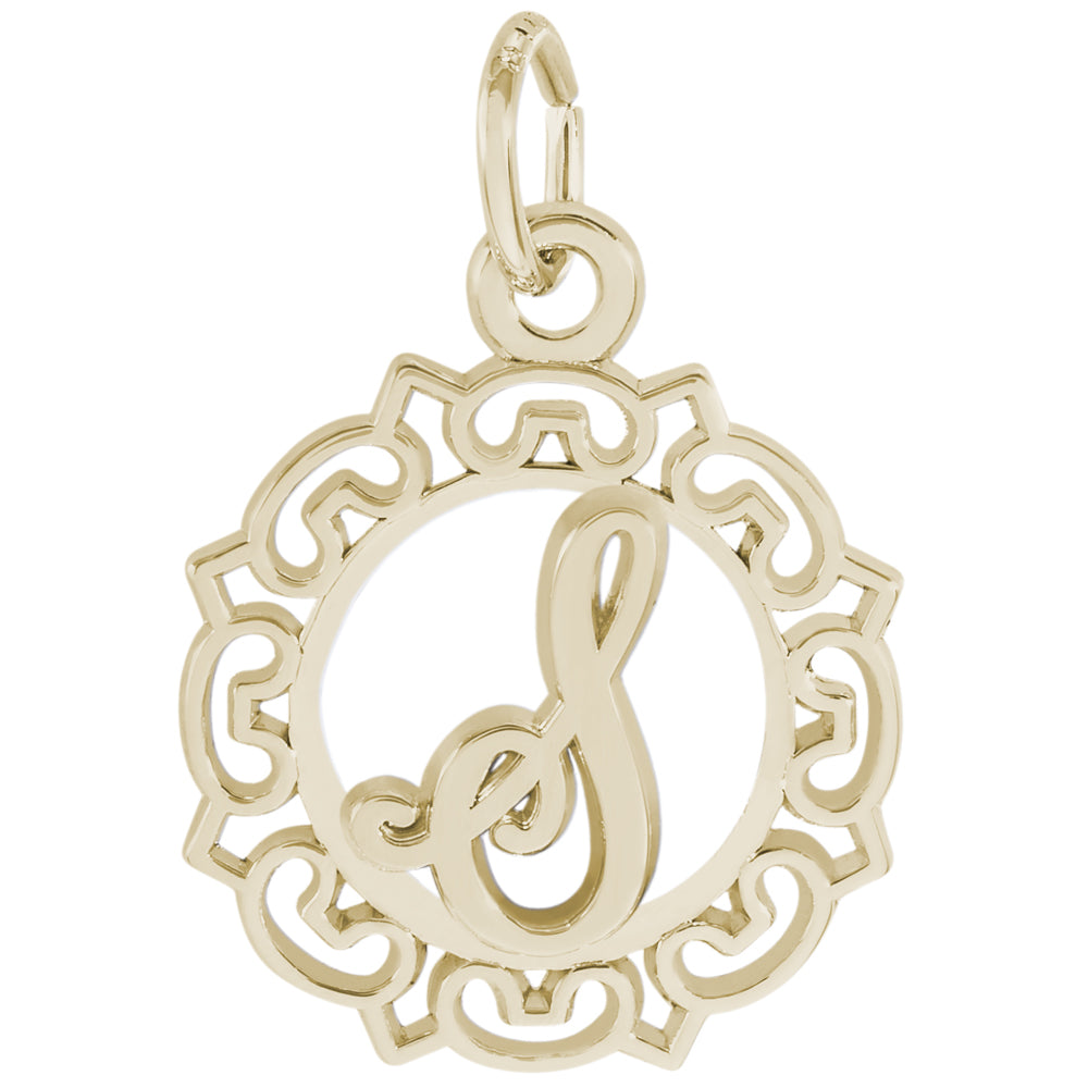 Rembrandt 14k Yellow Gold Initial S Charm