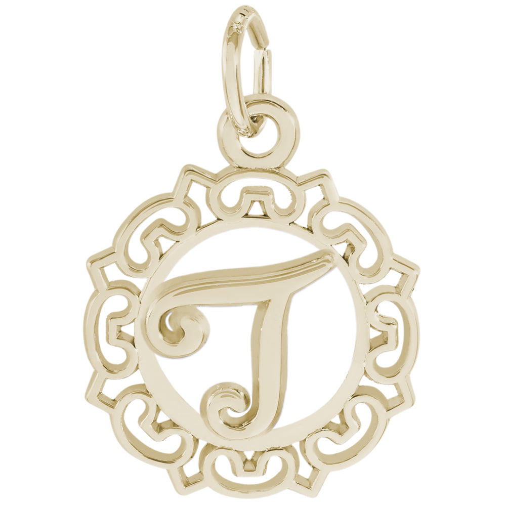 Rembrandt 14k Yellow Gold Initial T Charm