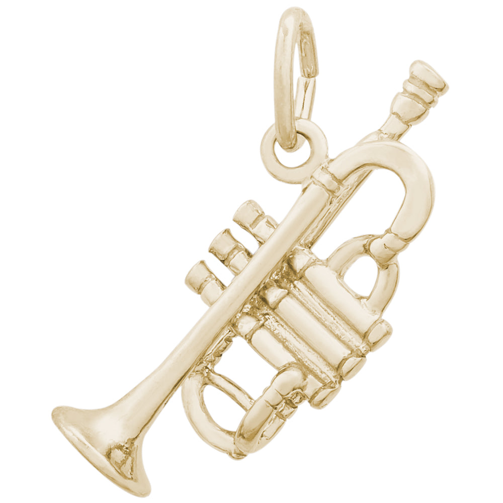 Rembrandt 14k Yellow Gold Trumpet Charm