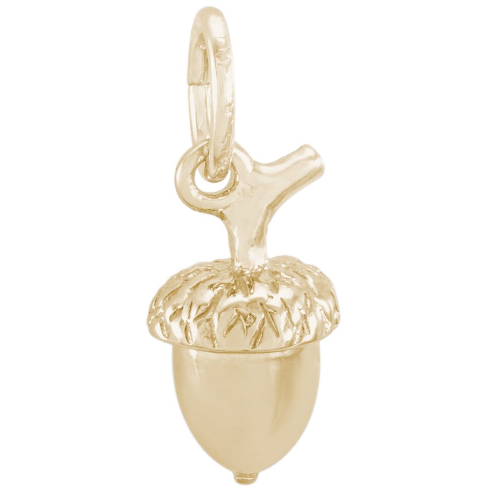 Rembrandt 14k Yellow Gold Acorn Charm