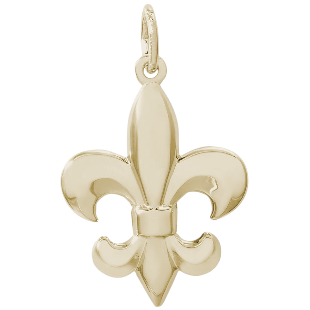 Rembrandt 14k Yellow Gold Fleur De Lis Charm