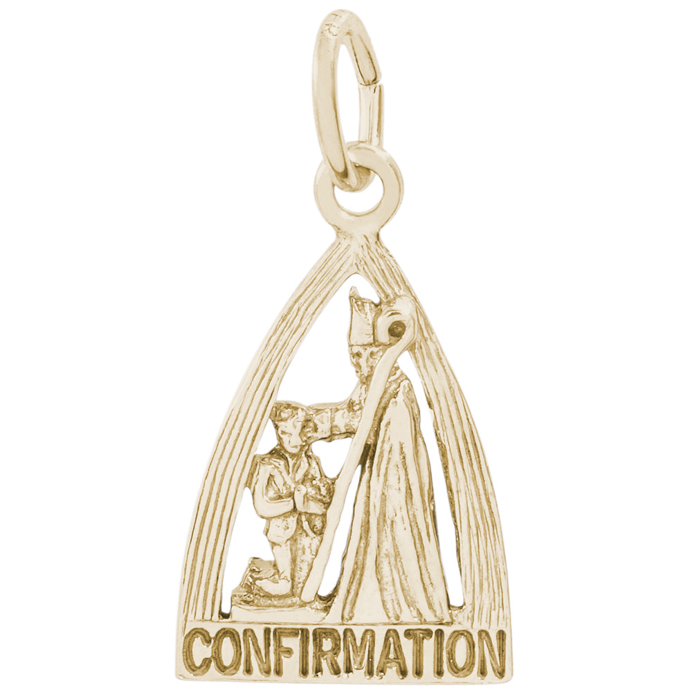 Rembrandt 14k Yellow Gold Confirmation Charm