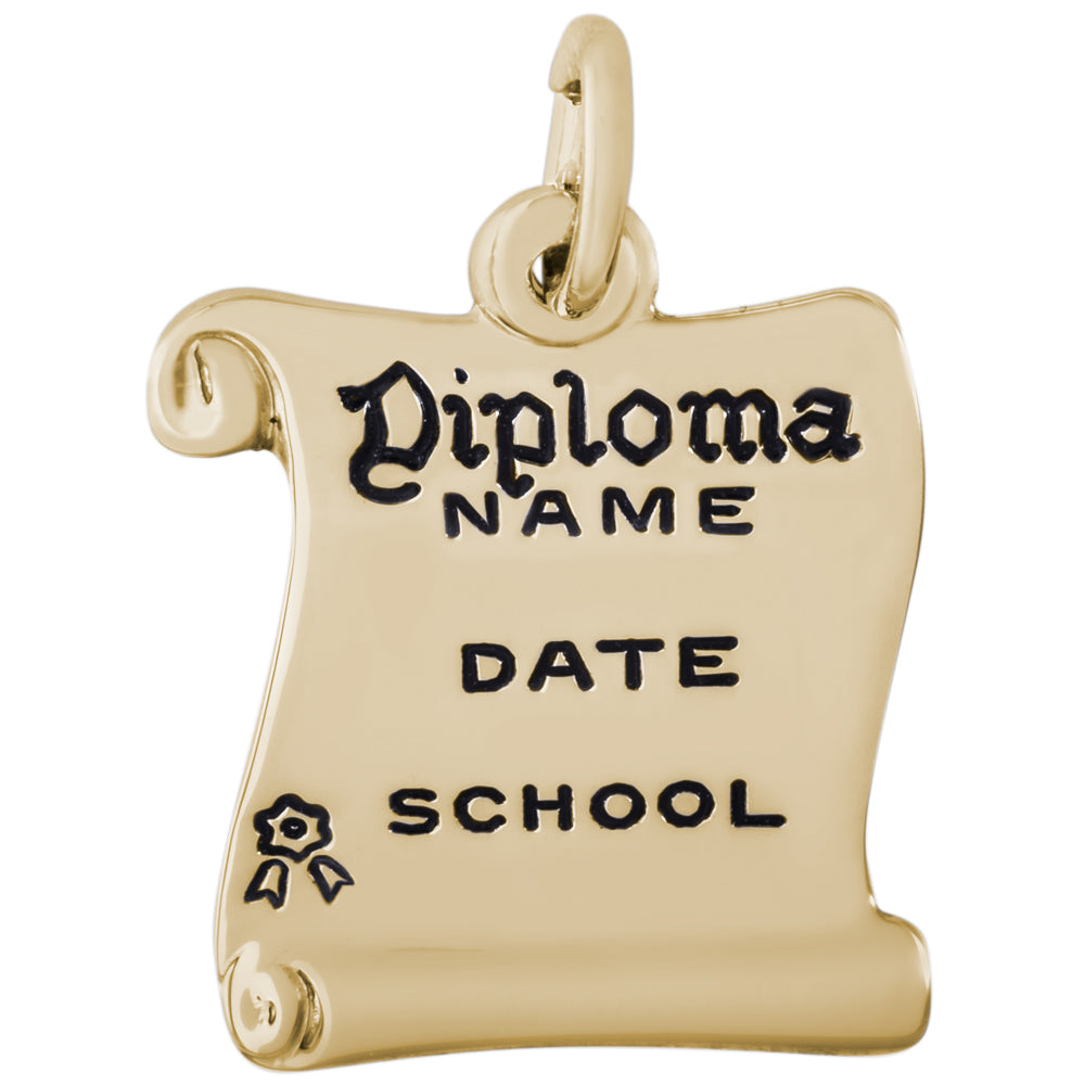 Rembrandt 14k Yellow Gold Diploma Charm