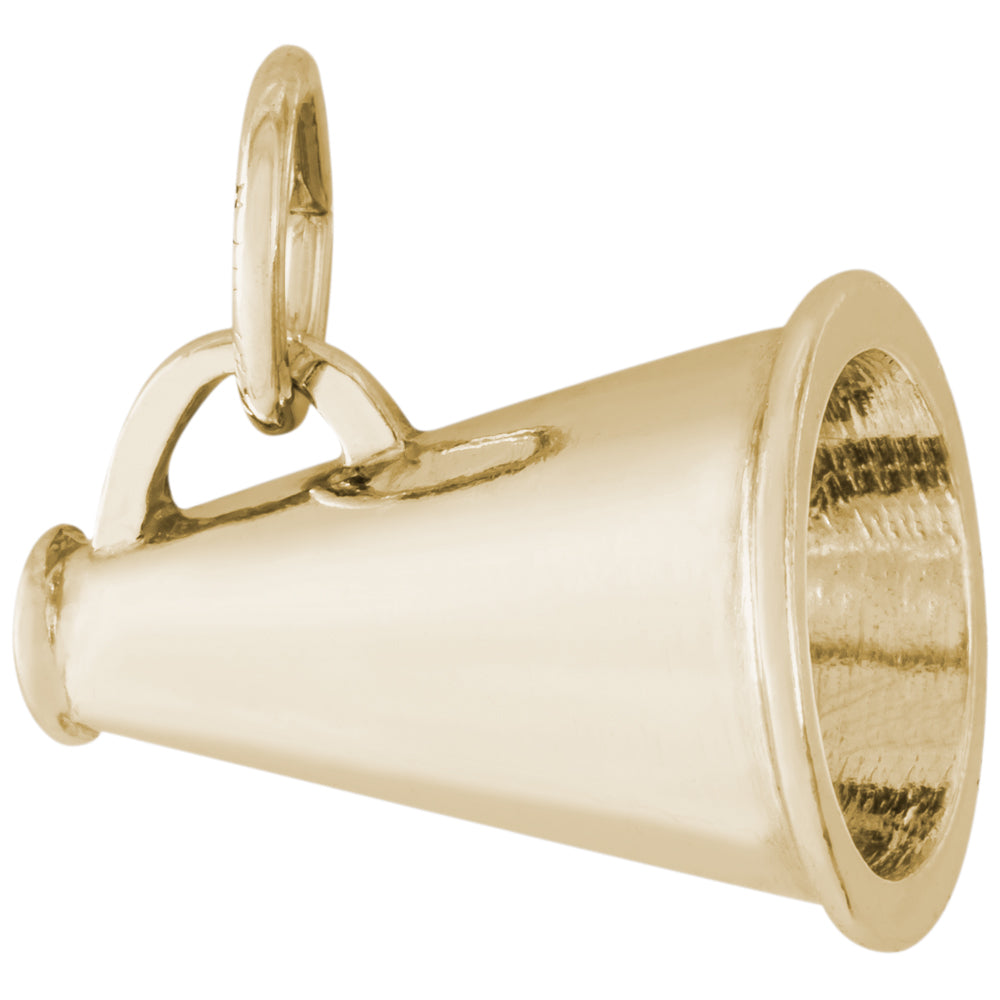 Rembrandt 14k Yellow Gold Megaphone Charm