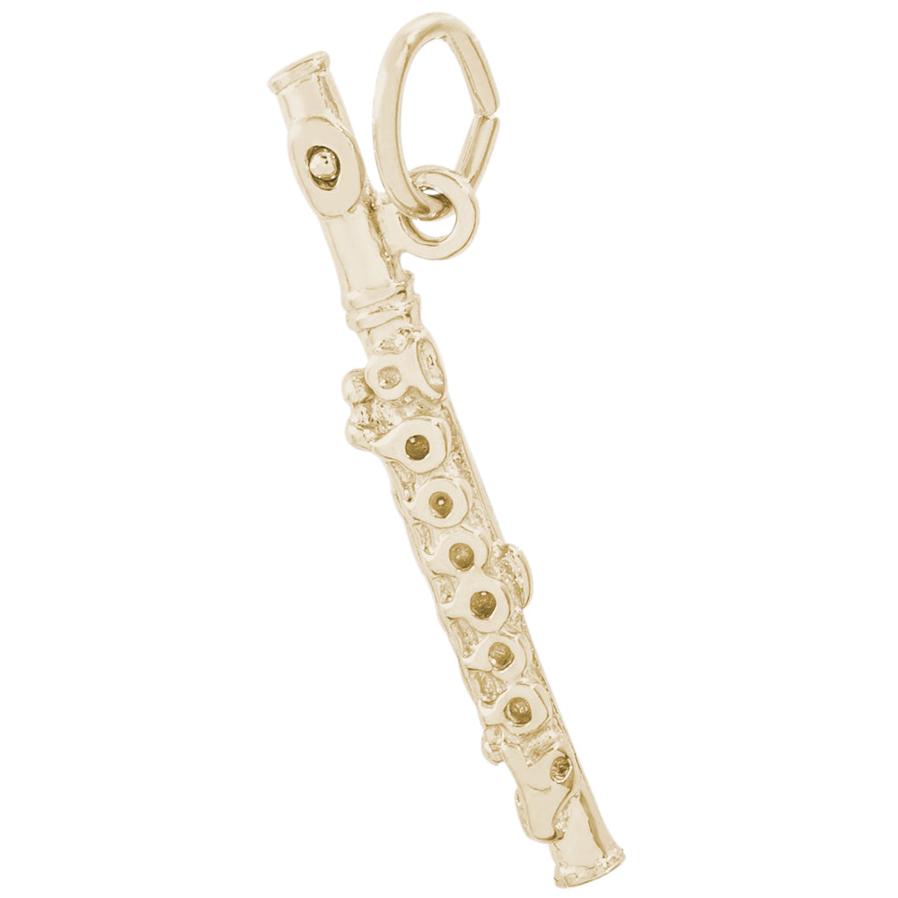 Rembrandt 14k Yellow Gold Flute Charm