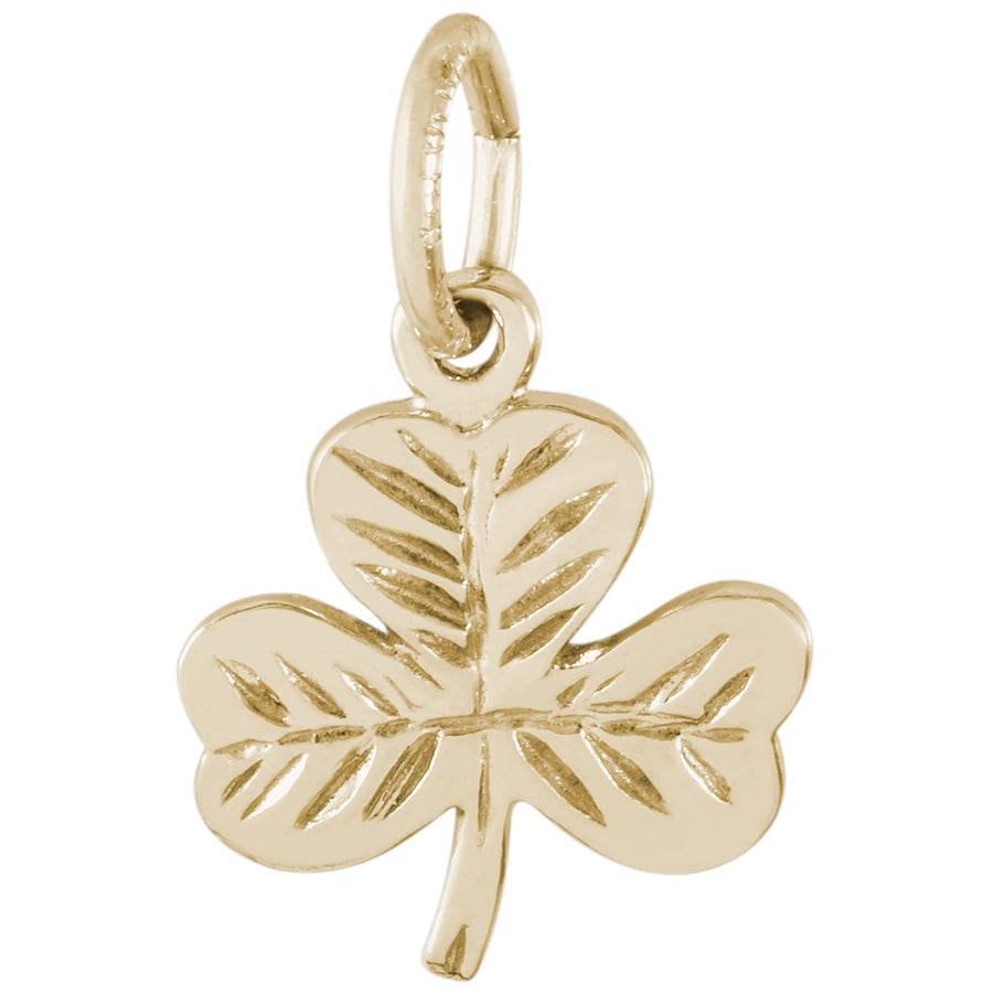 Rembrandt 14k Yellow Gold Shamrock Charm