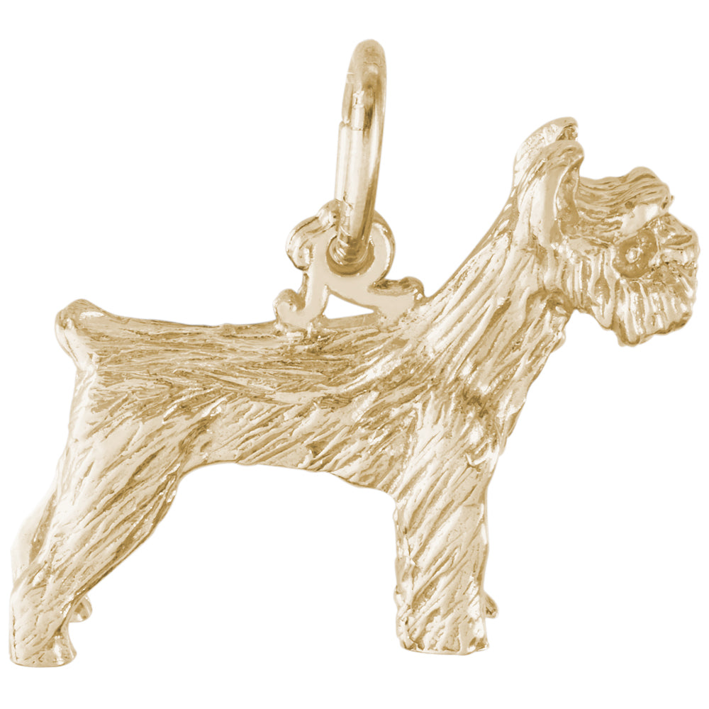 Rembrandt 14k Yellow Gold Schnauzer Charm