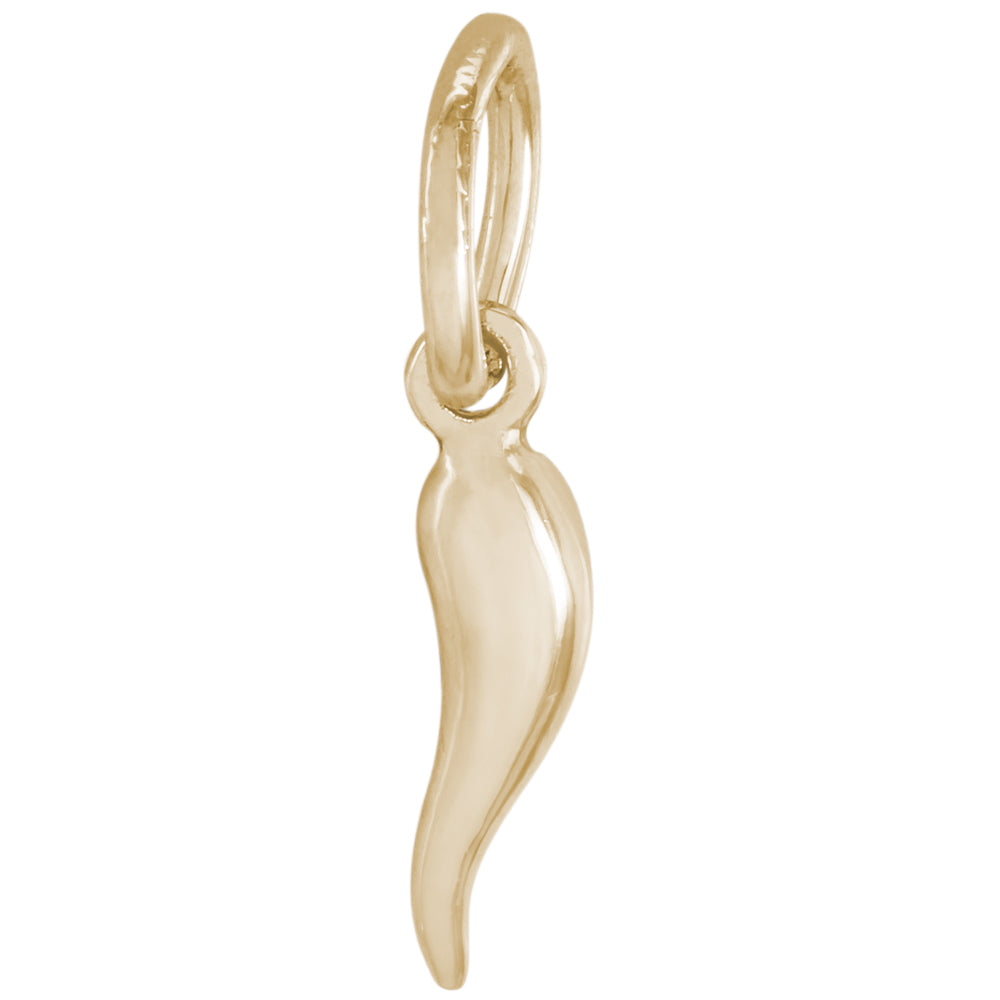 Rembrandt 14k Yellow Gold Italian Horn Charm