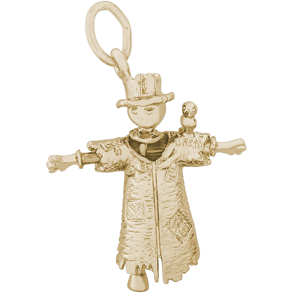 Rembrandt 14k Yellow Gold Scarecrow Charm