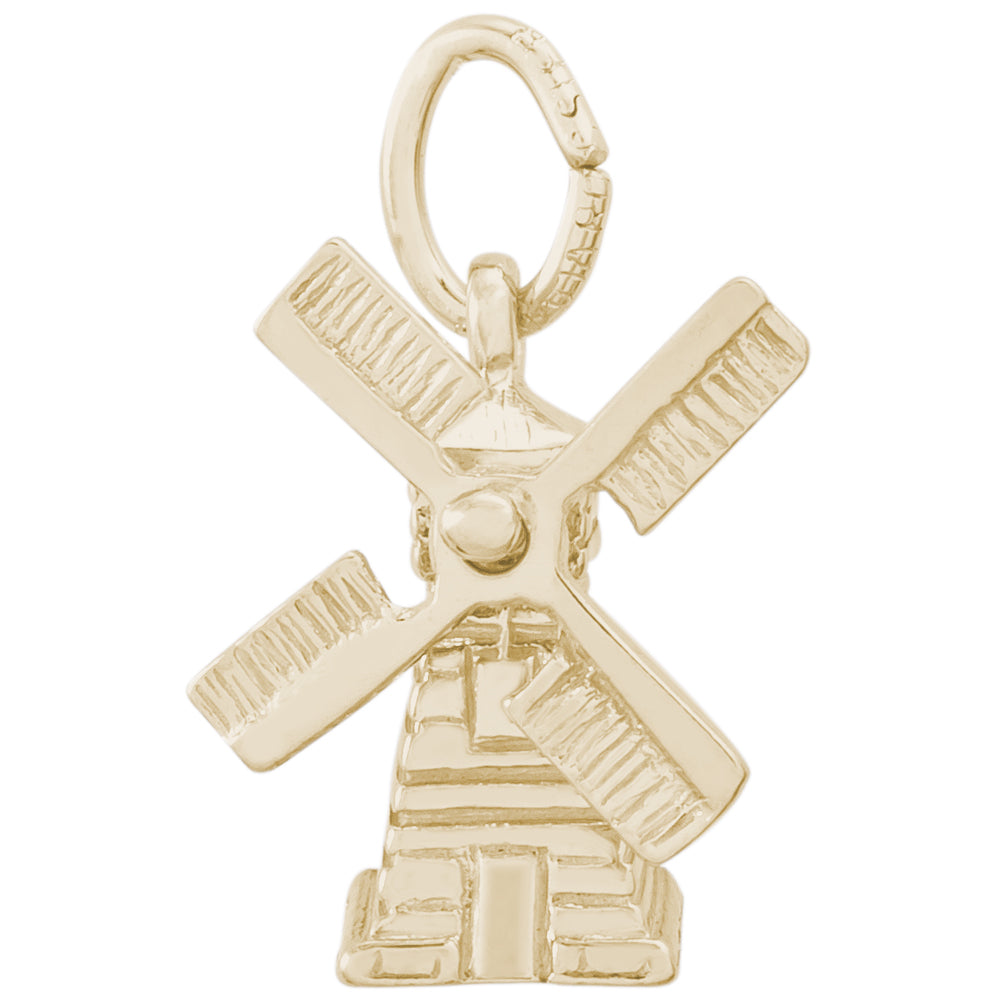 Rembrandt 14k Yellow Gold Windmill Charm