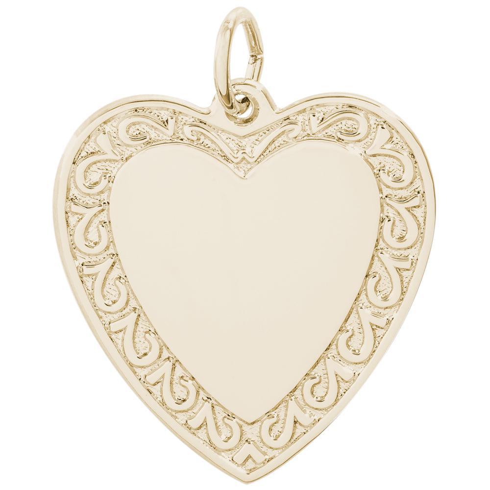 Rembrandt 14k Yellow Gold Heart Charm