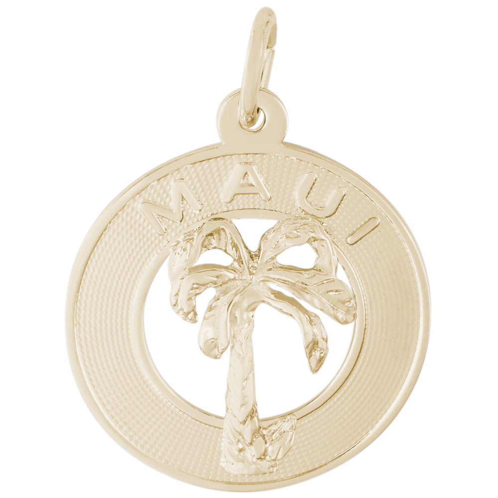 Rembrandt 14k Yellow Gold Maui Palm Charm