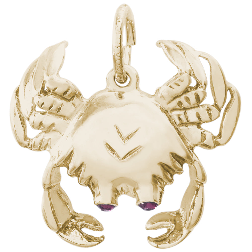 Rembrandt 14k Yellow Gold Crab Charm