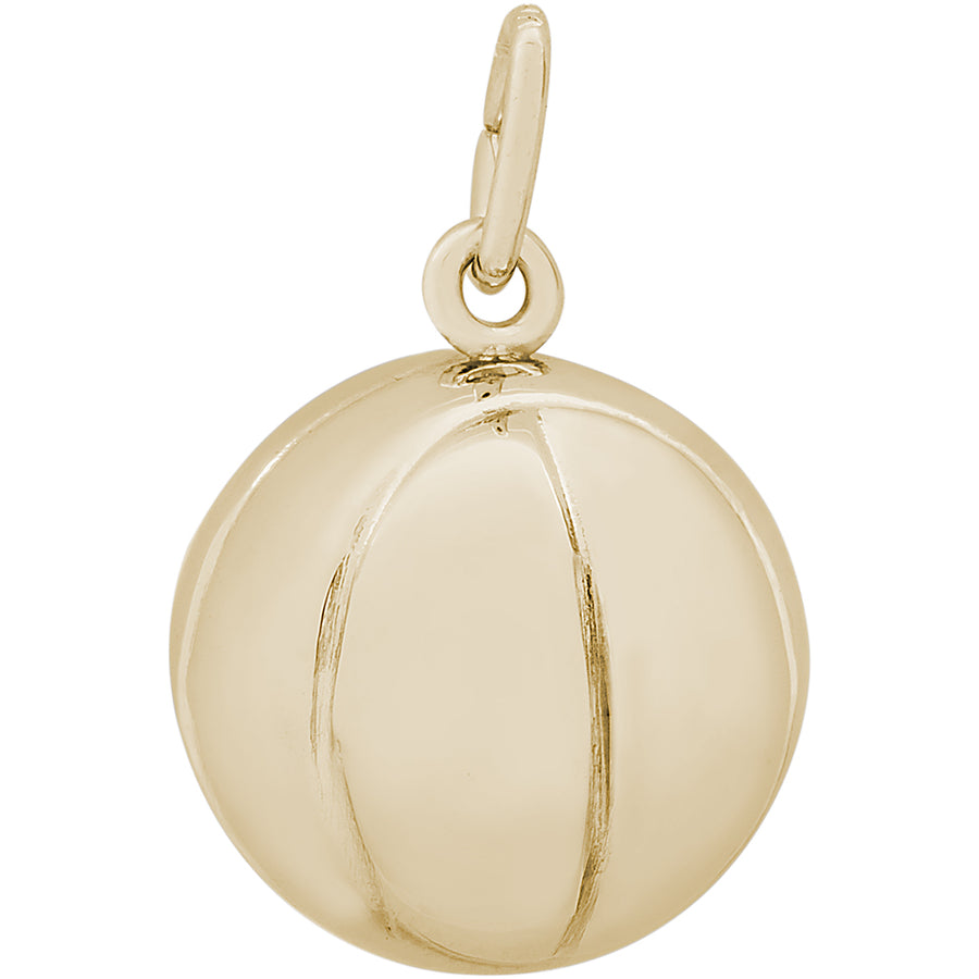 Rembrandt 14k Yellow Gold Basketball Charm