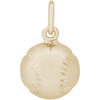 Rembrandt 14k Yellow Gold Baseball Charm