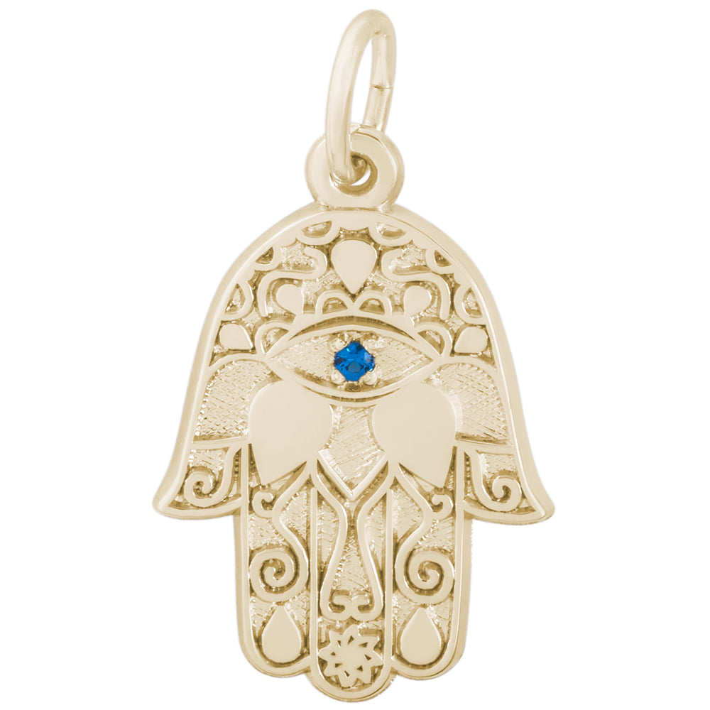 Rembrandt 14k Yellow Gold Hamsa Charm