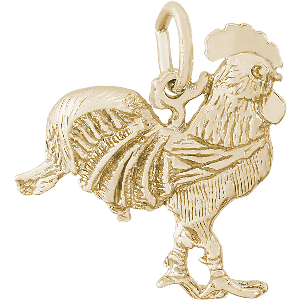 Rembrandt 14k Yellow Gold Rooster Charm