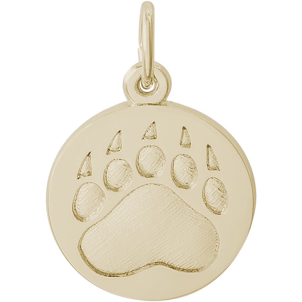 Rembrandt 14k Yellow Gold Bear Paw Print