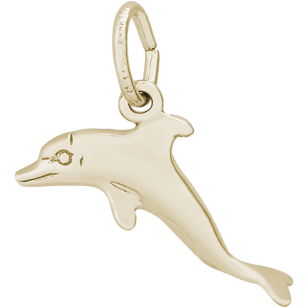 Rembrandt 14k Yellow Gold Dolphin Charm