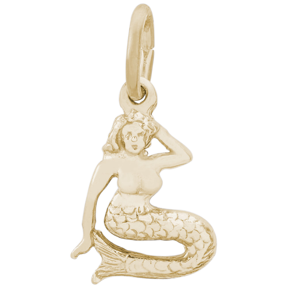 Rembrandt 14k Yellow Gold Mermaid Charm