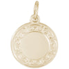 Rembrandt 14k Yellow Gold Disc Charm