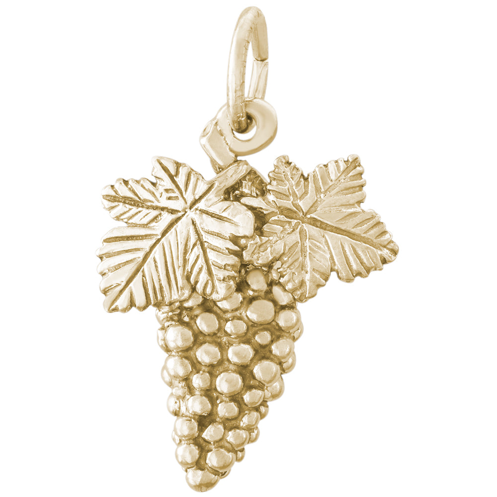 Rembrandt 14k Yellow Gold Grapes Charm