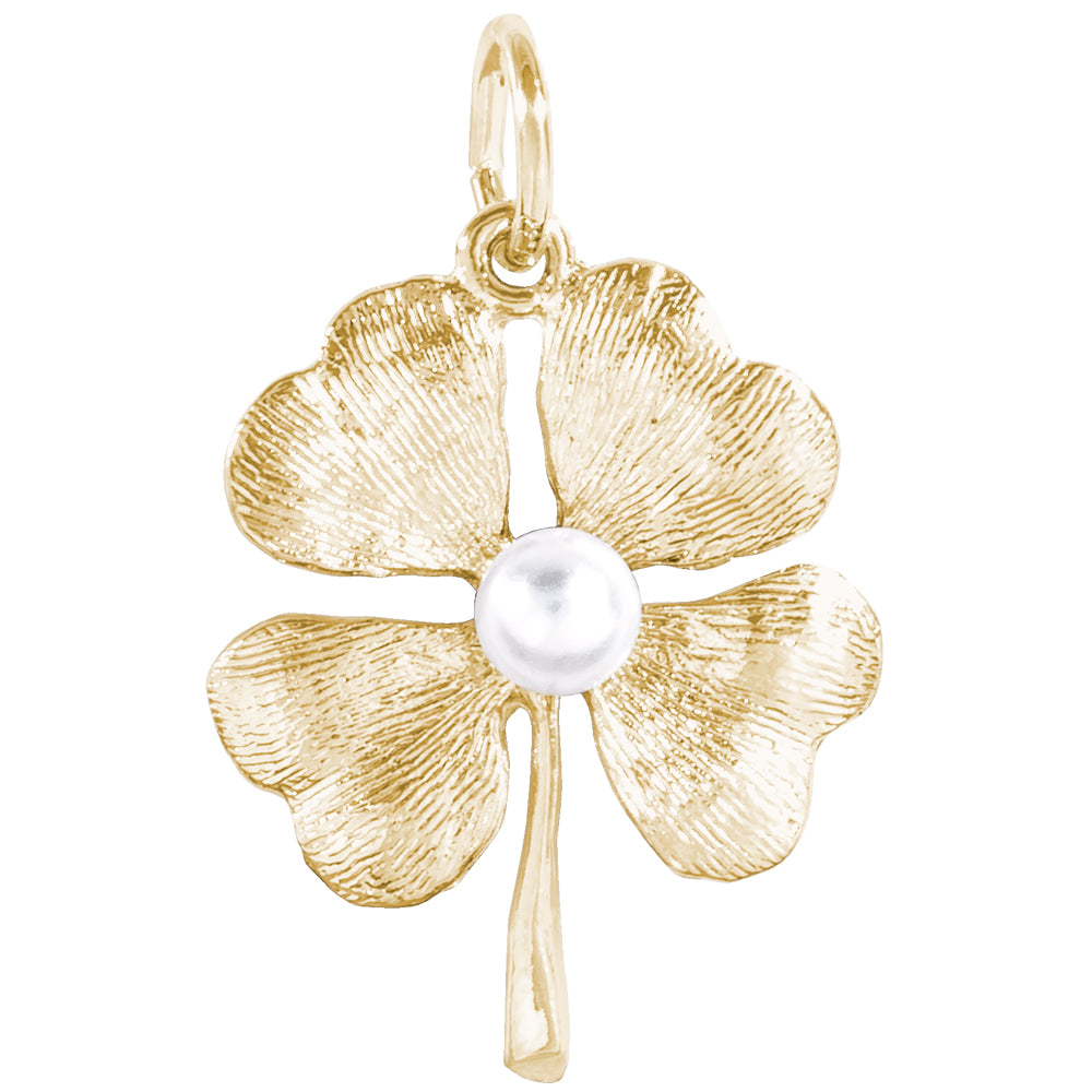 Rembrandt 14k Yellow Gold 4 Leaf Clover Charm