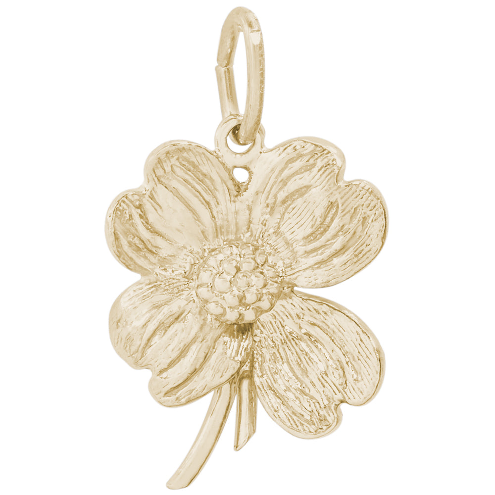 Rembrandt 14k Yellow Gold Dogwood Charm