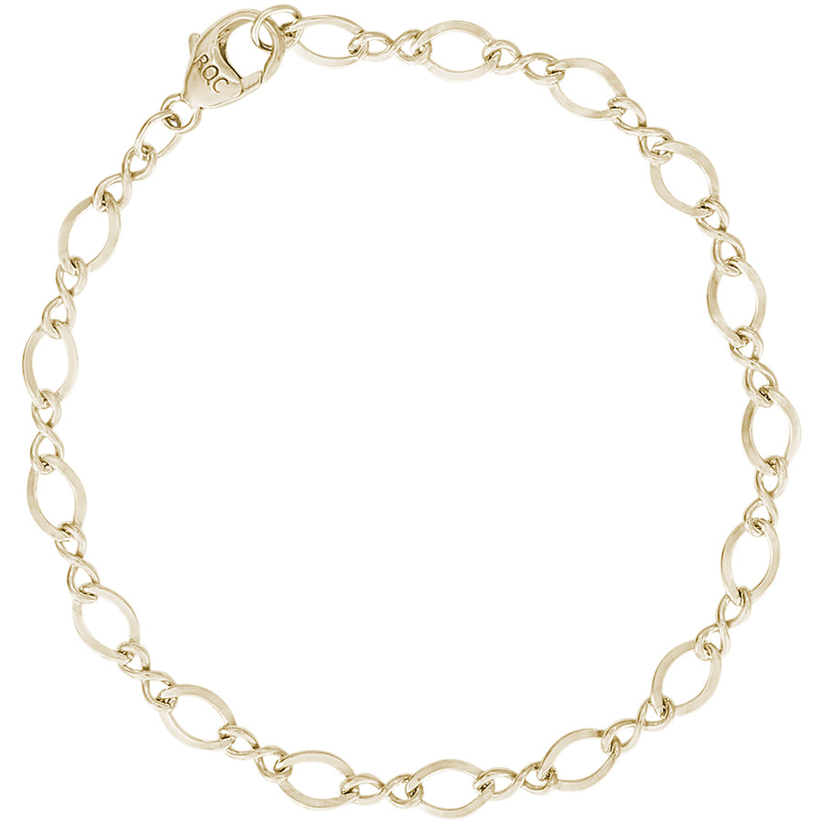 Rembrandt 14k Yellow Gold 7 Inch Charm Bracelet