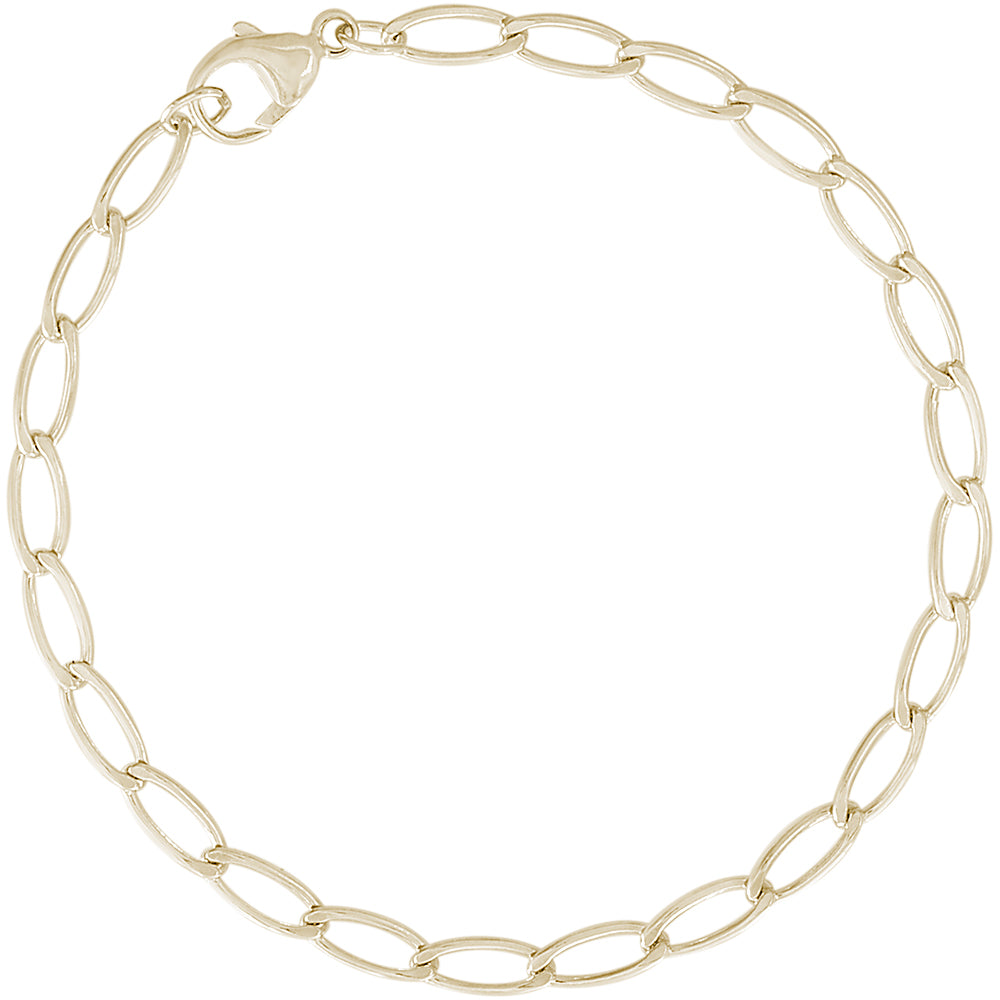 Rembrandt 14k Yellow Gold 8 Inch Charm Bracelet