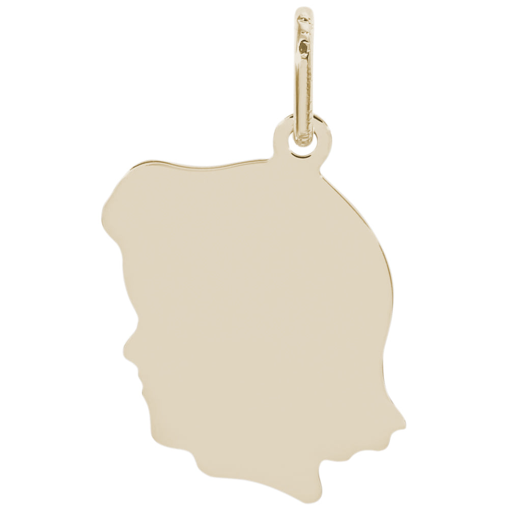 Rembrandt 14k Yellow Gold Girl Charm