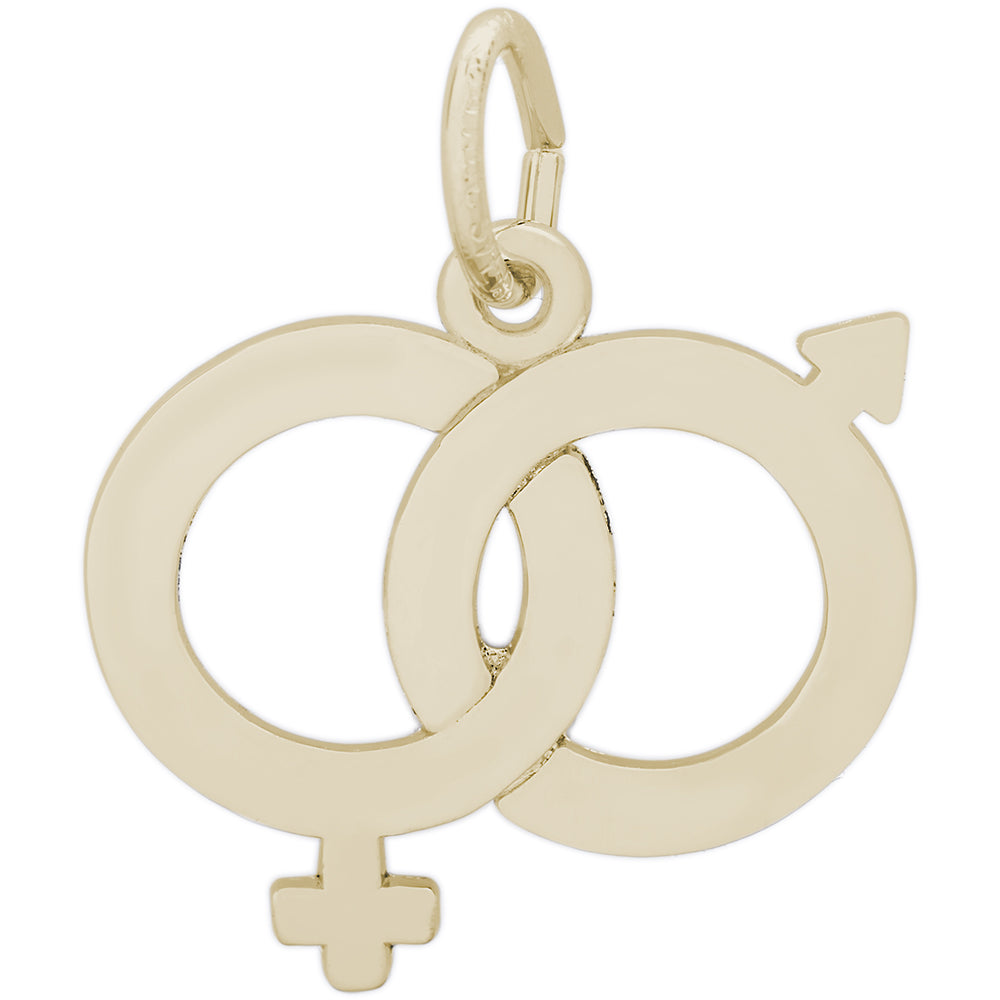 Rembrandt 14k Yellow Gold Male & Female Symbol