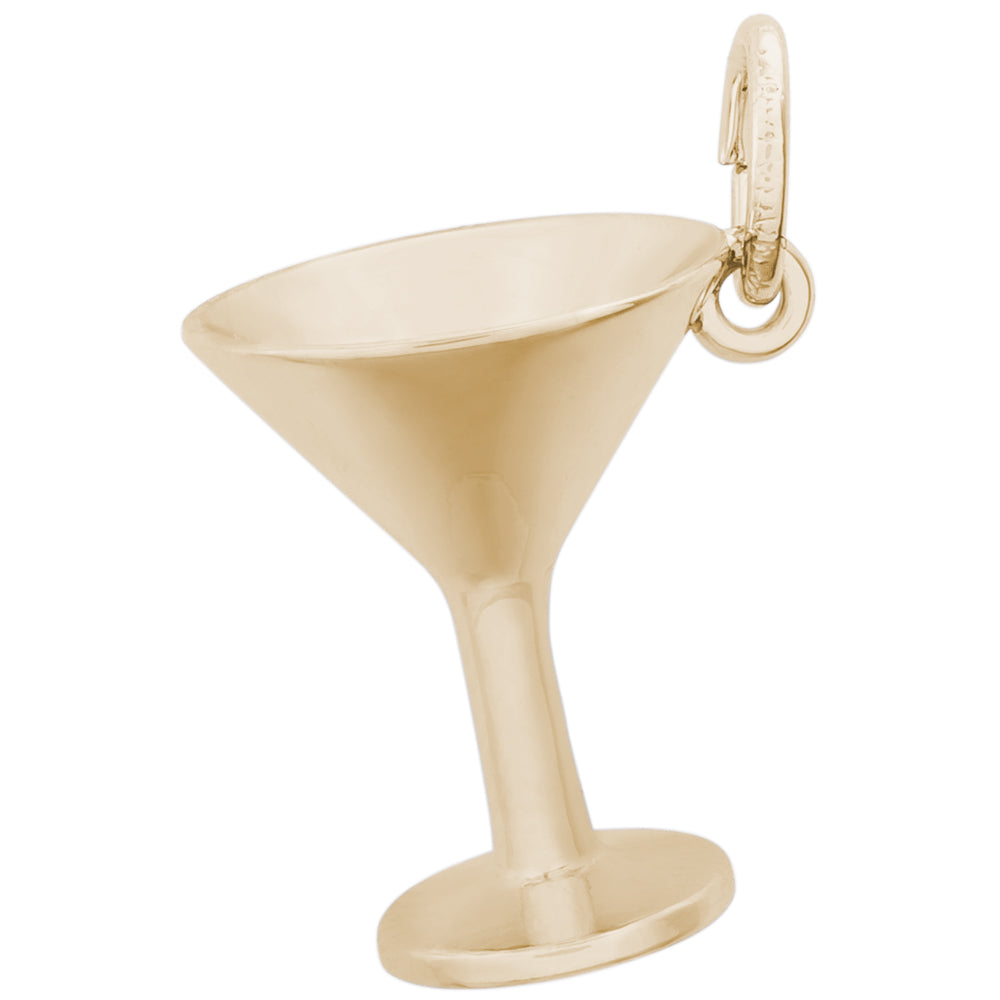 Rembrandt 14k Yellow Gold Martini Glass Charm